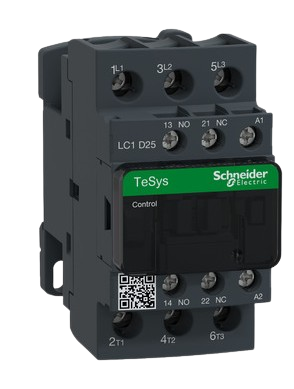 CONTACTOR 25A AC3 220Vac NA+NC / LC1D25M7